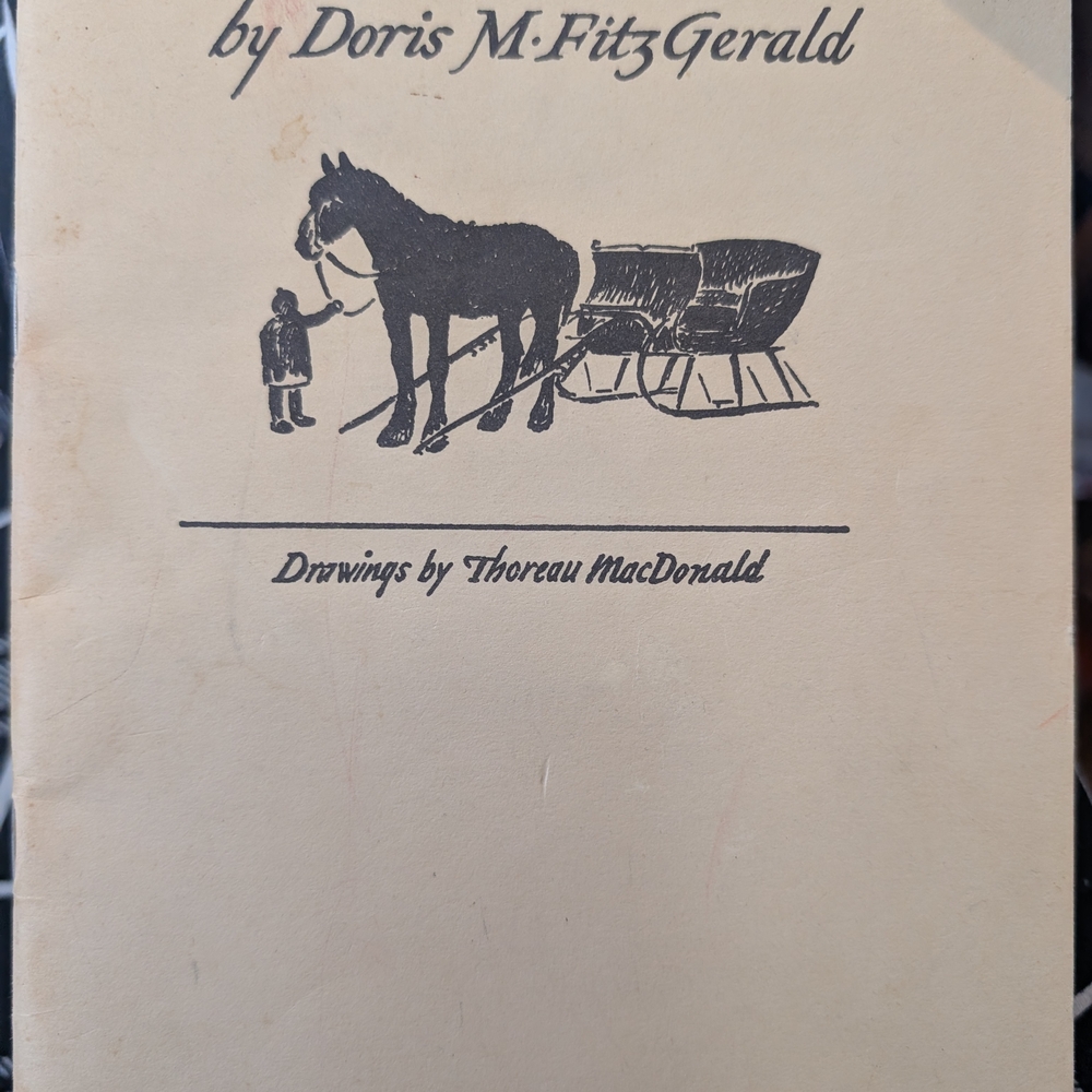 Vintage Book with Horse Illustration